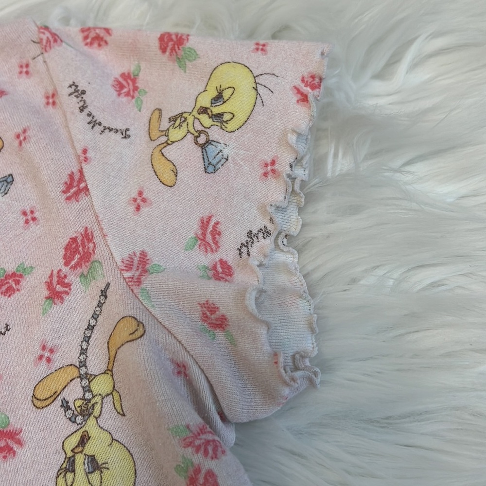 Vintage & Rare‎ Warner Brothers Looney Tunes Tweety Bird Pajama Set - Picture 5 of 11